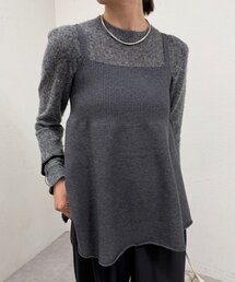 ニットペプラムキャミソール