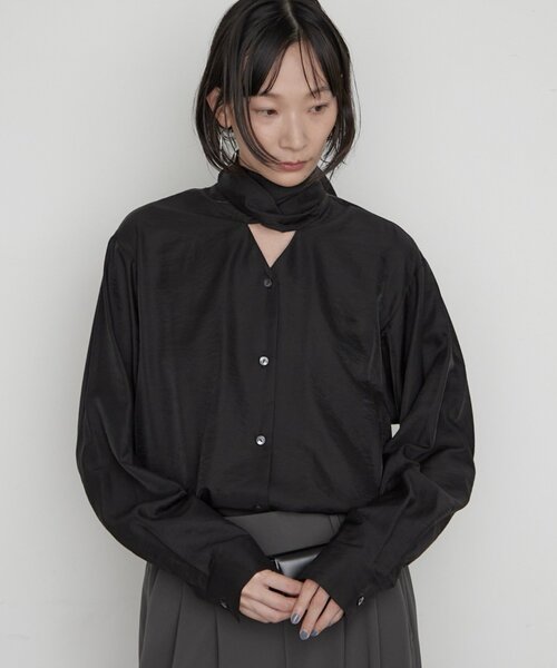 LOUNGEDRESS（ラウンジドレス）の「【Atelier N5/アトリエヌメロサンク】ボウタイブラウス（シャツ/ブラウス・レディース・オフホワイト/ブラック・FREE）」の20枚目の写真