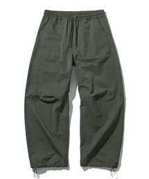 ナイロンカーブドダーツバンディングパンツ-3Color