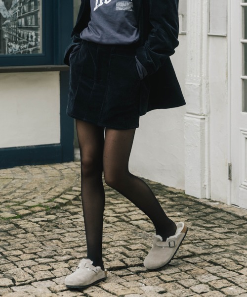 CREDONA(クレドナ)の「CORDUROY MINI SKIRT(スカート・レディース・ネイビー・0/1)」の1枚目の写真