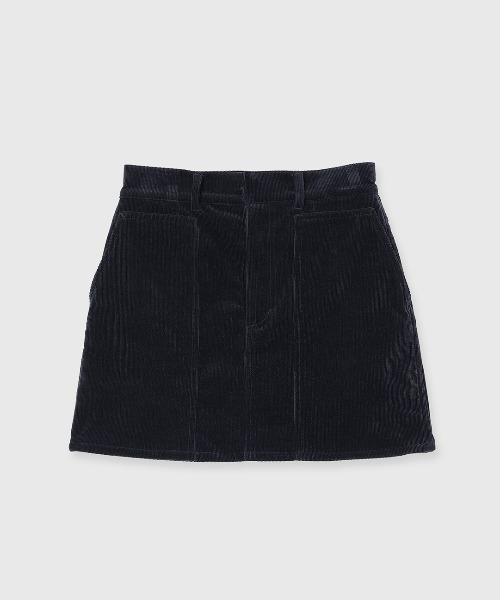 CREDONA(クレドナ)の「CORDUROY MINI SKIRT(スカート・レディース・ネイビー・0/1)」の8枚目の写真