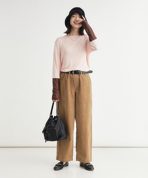 HONEYSUCKLE ROSE(ハニーサックルローズ)の「袖チュールロンT(Tシャツ/カットソー・レディース・ピンク系/ブルー系その他/ブラック・05/04)」の20枚目の写真