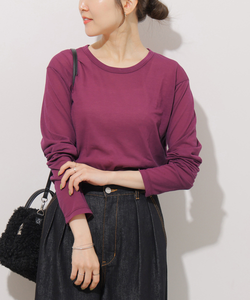 m　新品　ジャーナルスタンダード　2枚セット　シアーロンT 追加7 / 新色》シアークルーネックロングTシャツ（Tシャツ/カットソー