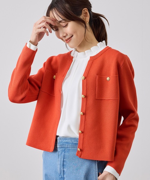 ROPE' PICNIC(ロペピクニック)の「【WEB限定】ジョーゼットタック襟ブラウス/UVカット(シャツ/ブラウス・レディース・サックスブルー/ホワイト/チャコールグレー/ベージュ・S/M/L)」の14枚目の写真