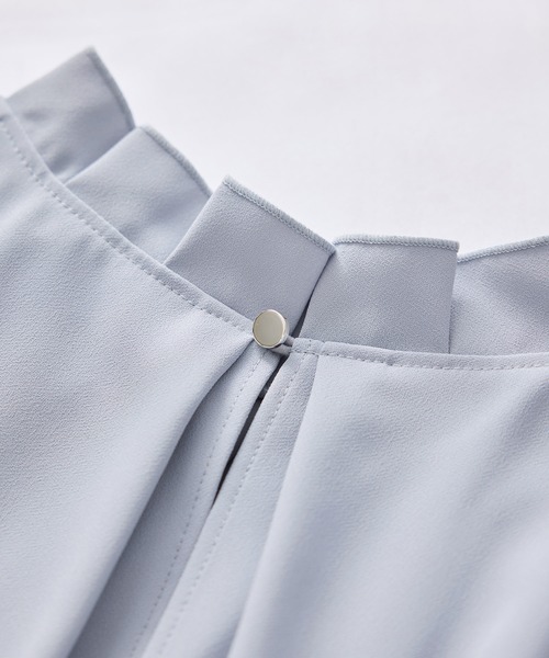 ROPE' PICNIC(ロペピクニック)の「【WEB限定】ジョーゼットタック襟ブラウス/UVカット(シャツ/ブラウス・レディース・サックスブルー/ホワイト/チャコールグレー/ベージュ・S/M/L)」の20枚目の写真