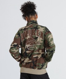 AVIREX（アヴィレックス）の「《WEB&DEPOT限定》VARSITY HALF ZIP SWEAT（スウェット）」