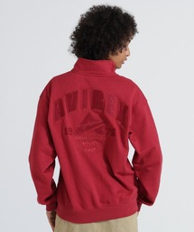 AVIREX（アヴィレックス）の「《WEB&DEPOT限定》VARSITY HALF ZIP SWEAT（スウェット）」