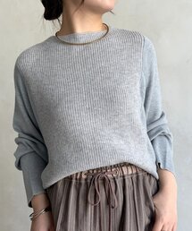 カラーブロッキングニット