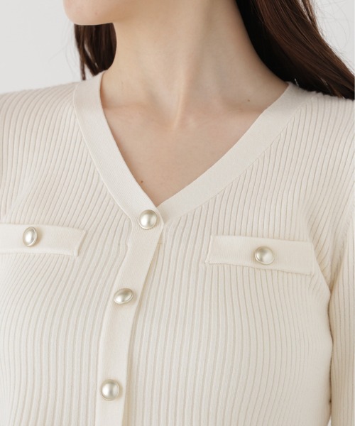 PROPORTION BODY DRESSING(プロポーションボディドレッシング)の「シアー切替ペプラムニット / 1216270102(ニット/セーター・レディース・ホワイト系その他/ブラック/ピンク/ブラウン・FREE)」の17枚目の写真