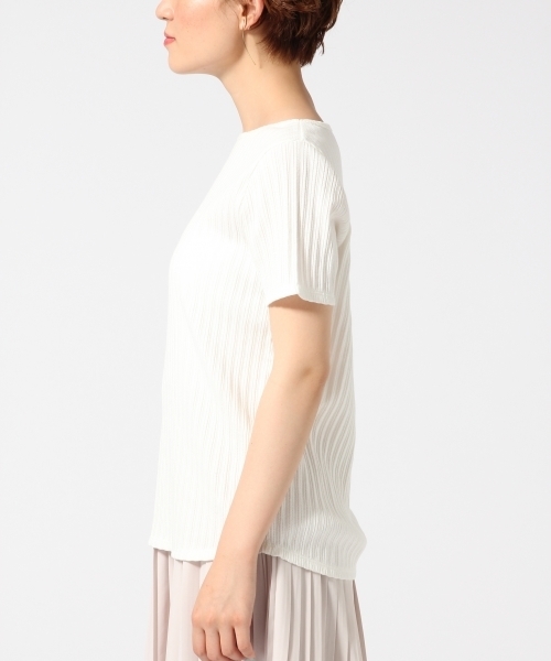 HARE(ハレ)の「ボートネックリブカットソー(HARE)(Tシャツ/カットソー・レディース・ブラック/オフホワイト・FREE)」の3枚目の写真