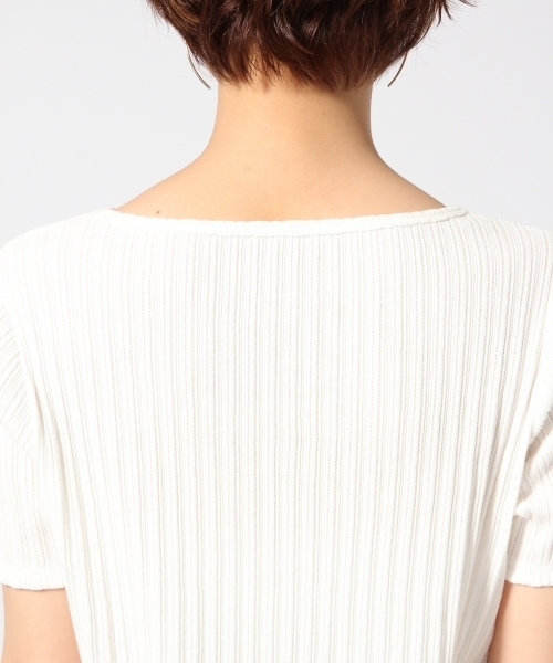 HARE(ハレ)の「ボートネックリブカットソー(HARE)(Tシャツ/カットソー・レディース・ブラック/オフホワイト・FREE)」の8枚目の写真