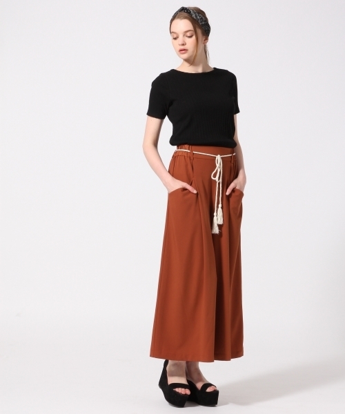 HARE(ハレ)の「ボートネックリブカットソー(HARE)(Tシャツ/カットソー・レディース・ブラック/オフホワイト・FREE)」の13枚目の写真