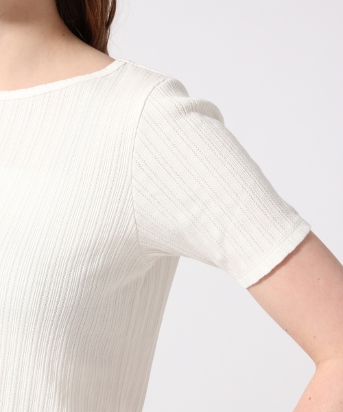 HARE(ハレ)の「ボートネックリブカットソー(HARE)(Tシャツ/カットソー・レディース・ブラック/オフホワイト・FREE)」の17枚目の写真