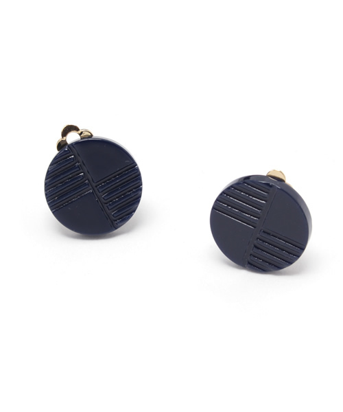 SMELLY（スメリー）の「SMELLY アクリルマルイヤリング（イヤリング・レディース・アイボリー/グレー/ベージュ/ネイビー・ONE）」の7枚目の写真