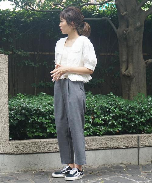 Another Edition（アナザーエディション）の「ぺプラムレースブラウス ◆（シャツ/ブラウス・レディース・オフホワイト/ワイン・フリー）」の17枚目の写真