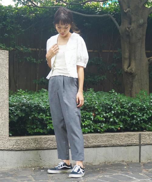 Another Edition（アナザーエディション）の「ぺプラムレースブラウス ◆（シャツ/ブラウス・レディース・オフホワイト/ワイン・フリー）」の16枚目の写真