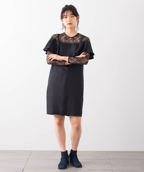 NINE（ナイン）の「【NINE】《STUDIOUS別注》レース＆ラッフル 