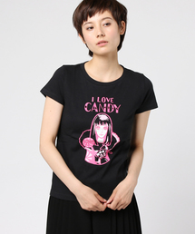 ルネブティック Tシャツ　CANDY　ガールズサイズ　ブラック