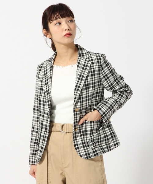 LOWRYS FARM(ローリーズファーム)の「ブレザージャケット 785474(テーラードジャケット・レディース・ブラック系その他/ブラウン系その他/ネイビー・LARGE/MEDIUM)」の1枚目の写真