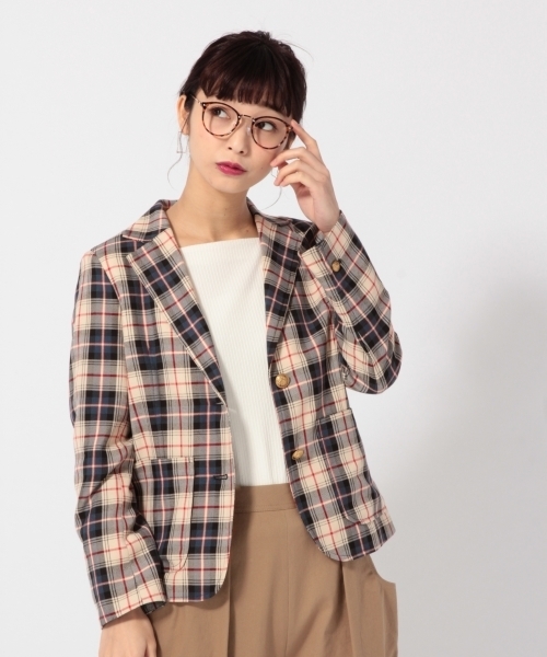 LOWRYS FARM(ローリーズファーム)の「ブレザージャケット 785474(テーラードジャケット・レディース・ブラック系その他/ブラウン系その他/ネイビー・LARGE/MEDIUM)」の3枚目の写真