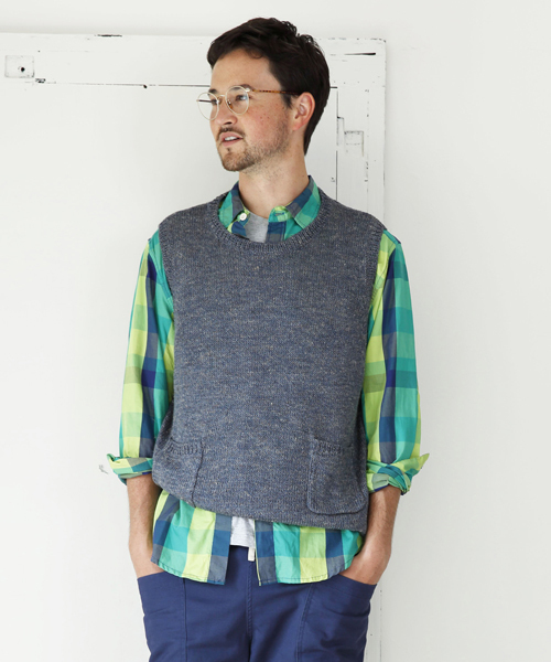 dip(ディップ)の「【dip】ディップ/ベスト(ベスト・メンズ・その他/インディゴブルー/ライトブルー・LARGE/MEDIUM/SMALL)」の3枚目の写真