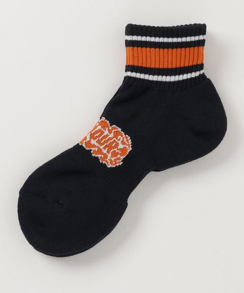 HYSTERIC GLAMOUR(ヒステリックグラマー)の「FIRE PATTERN ソックス(ソックス/靴下)」|ネイビー