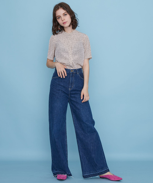 UNITED TOKYO（ユナイテッドトウキョウ）の「ドットブラウス（シャツ/ブラウス・レディース・ベージュ/ブラック・1）」の8枚目の写真