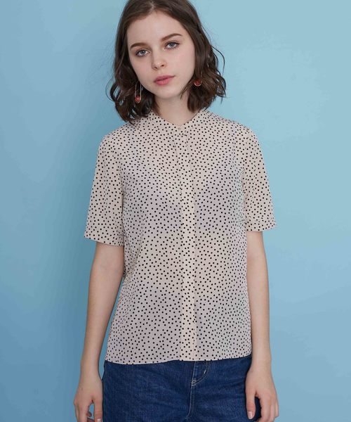 UNITED TOKYO（ユナイテッドトウキョウ）の「ドットブラウス（シャツ/ブラウス・レディース・ベージュ/ブラック・1）」の15枚目の写真
