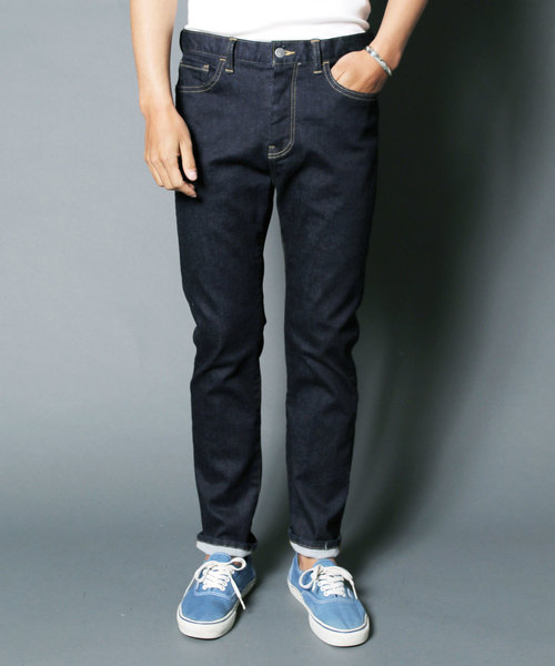 Magine（マージン）の「NO.35 SLIM WASHED INDIGO DENIM：NO.35スリムウォッシュド インディゴデニム（デニムパンツ・メンズ・インディゴブルー・44/48/46）」の7枚目の写真