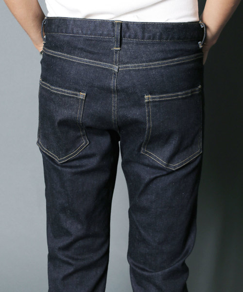 Magine（マージン）の「NO.35 SLIM WASHED INDIGO DENIM：NO.35スリムウォッシュド インディゴデニム（デニムパンツ・メンズ・インディゴブルー・44/48/46）」の11枚目の写真