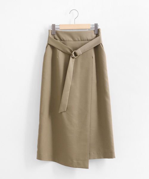 le.coeur blanc（ルクールブラン）の「リヨセルベルテッドラップスカート（スカート・レディース・ベージュ/ブラウン/ネイビー・38/36）」の16枚目の写真