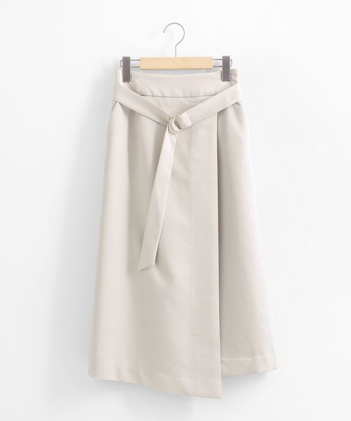le.coeur blanc（ルクールブラン）の「リヨセルベルテッドラップスカート（スカート・レディース・ベージュ/ブラウン/ネイビー・38/36）」の21枚目の写真