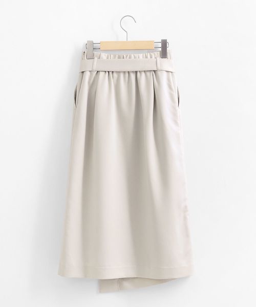 le.coeur blanc（ルクールブラン）の「リヨセルベルテッドラップスカート（スカート・レディース・ベージュ/ブラウン/ネイビー・38/36）」の22枚目の写真