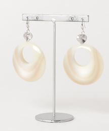 【lulugiraffe】レインボーサークルフレンチフックピアス