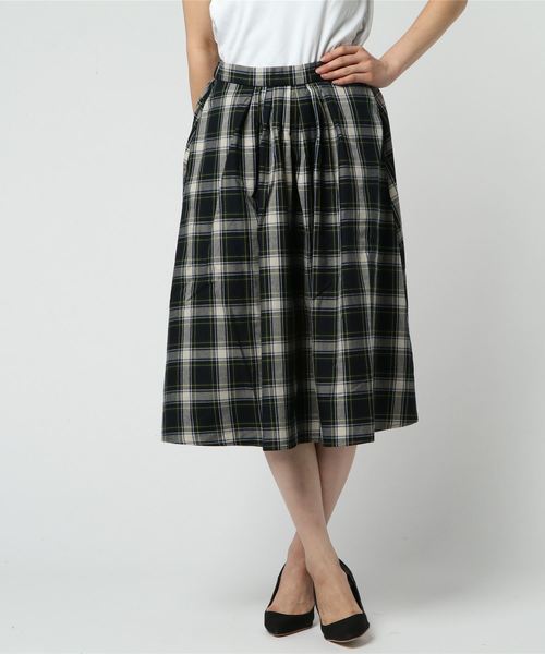 AMERICAN HOLIC（アメリカンホリック）の「10col. フロントタックスカート　＊（スカート・レディース・その他8/グリーン系その他5/イエロー系その他/ブルー系その他5/ブラウン系その他4/ベージュ/グリーン/ボルドー/ブラック/マスタード・FREE）」の13枚目の写真