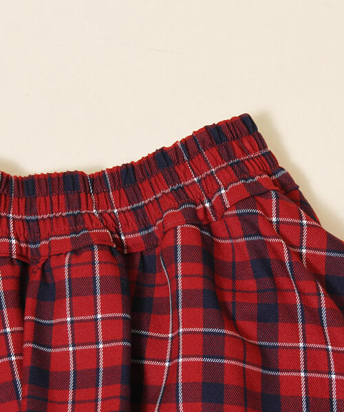 coen（コーエン）の「【coen キッズ / ジュニア】タータンチェックスカパン(100～150cm・スカート・ショートパンツ)（スカート・キッズ・レッド/ダークグリーン・140/110/130/150/100/120）」の4枚目の写真