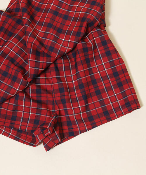 coen（コーエン）の「【coen キッズ / ジュニア】タータンチェックスカパン(100～150cm・スカート・ショートパンツ)（スカート・キッズ・レッド/ダークグリーン・140/110/130/150/100/120）」の6枚目の写真