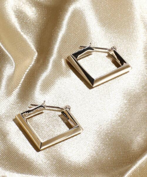 Losau ロサウ / Square hoop pierce スクエアフープピアス