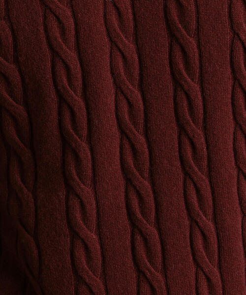 green label relaxing（グリーンレーベルリラクシング）の「CM WO/カシミヤ ケーブル クルー ニット（ニット/セーター・メンズ・モカ/ホワイト/ロイヤルブルー/ピンク/オレンジ系その他/ライトグレー/ダークグレー/ネイビー・LARGE/X-SMALL/SMALL/MEDIUM/X-LARGE）」の10枚目の写真