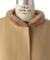 Drawer（ドゥロワー）の「Drawer ウールカシミヤ2WAYノーカラーコート