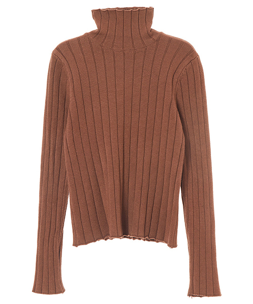 fifth（フィフス）の「ハイネックリブニット（ニット/セーター・レディース・ブラック/ベージュ/ブラウン・MEDIUM）」の9枚目の写真