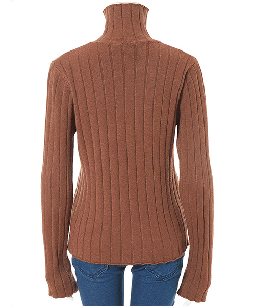 fifth（フィフス）の「ハイネックリブニット（ニット/セーター・レディース・ブラック/ベージュ/ブラウン・MEDIUM）」の7枚目の写真