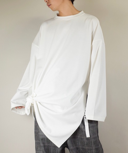 rovtski(ロフトスキー)の「rovtski【ビッグシルエット】2018AW TR PONTI EXTRA BIG T(スウェット・メンズ・ブラック/ライトグレー/オフホワイト/ダークグリーン・FREE)」の2枚目の写真