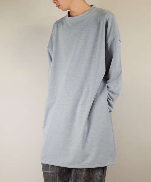 rovtski(ロフトスキー)の「rovtski【ビッグシルエット】2018AW TR PONTI EXTRA BIG T(スウェット・メンズ・ブラック/ライトグレー/オフホワイト/ダークグリーン・FREE)」の4枚目の写真