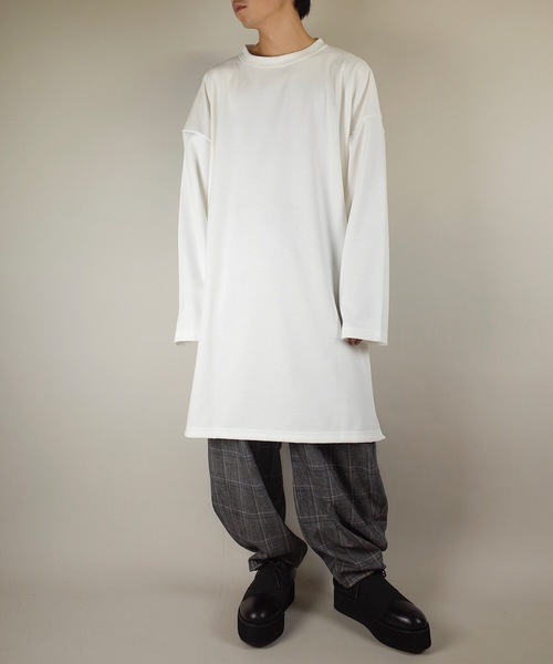 rovtski(ロフトスキー)の「rovtski【ビッグシルエット】2018AW TR PONTI EXTRA BIG T(スウェット・メンズ・ブラック/ライトグレー/オフホワイト/ダークグリーン・FREE)」の13枚目の写真