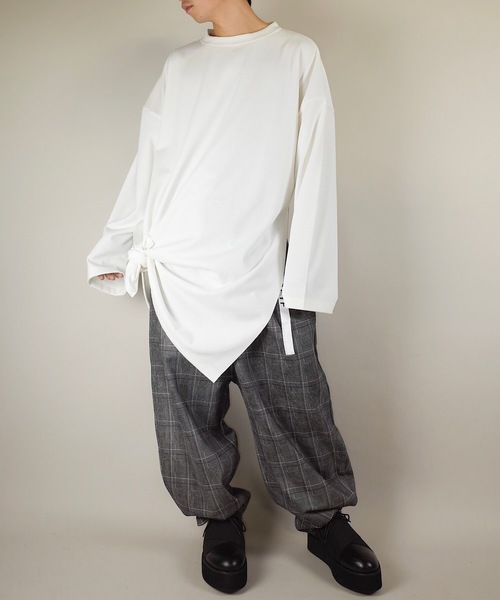 rovtski(ロフトスキー)の「rovtski【ビッグシルエット】2018AW TR PONTI EXTRA BIG T(スウェット・メンズ・ブラック/ライトグレー/オフホワイト/ダークグリーン・FREE)」の18枚目の写真