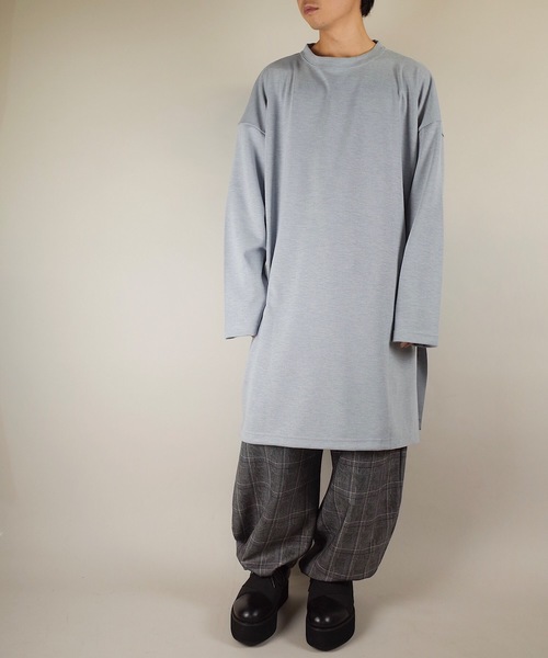 rovtski(ロフトスキー)の「rovtski【ビッグシルエット】2018AW TR PONTI EXTRA BIG T(スウェット・メンズ・ブラック/ライトグレー/オフホワイト/ダークグリーン・FREE)」の9枚目の写真