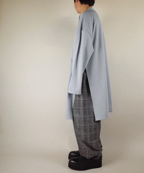 rovtski(ロフトスキー)の「rovtski【ビッグシルエット】2018AW TR PONTI EXTRA BIG T(スウェット・メンズ・ブラック/ライトグレー/オフホワイト/ダークグリーン・FREE)」の6枚目の写真