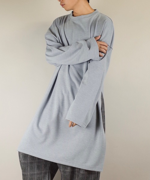 rovtski(ロフトスキー)の「rovtski【ビッグシルエット】2018AW TR PONTI EXTRA BIG T(スウェット・メンズ・ブラック/ライトグレー/オフホワイト/ダークグリーン・FREE)」の10枚目の写真