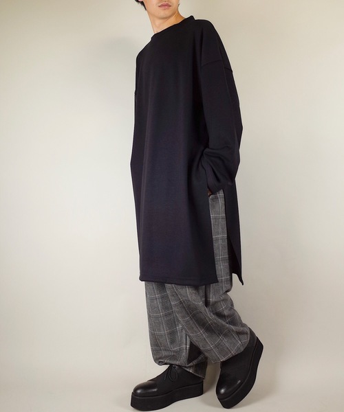 rovtski(ロフトスキー)の「rovtski【ビッグシルエット】2018AW TR PONTI EXTRA BIG T(スウェット・メンズ・ブラック/ライトグレー/オフホワイト/ダークグリーン・FREE)」の20枚目の写真